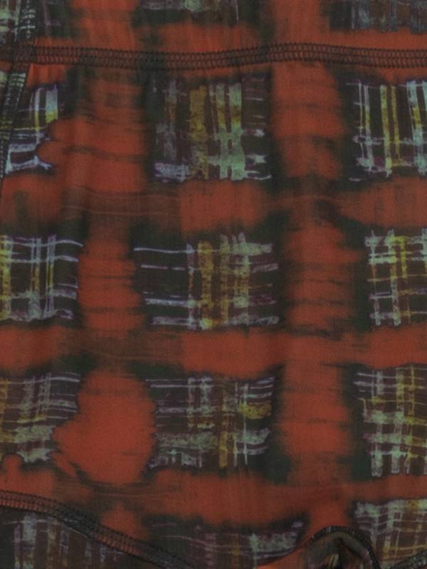 Anti Cross Over Top Acid Plaid Ginger