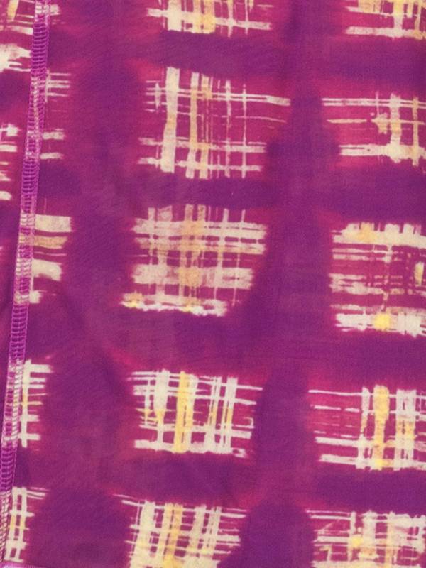 Anti Cross Over Top Acid Plaid Purple