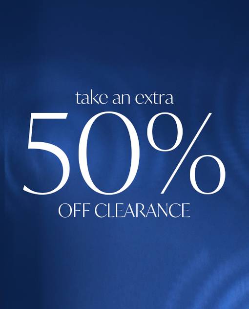 take an extra 50% off clearance