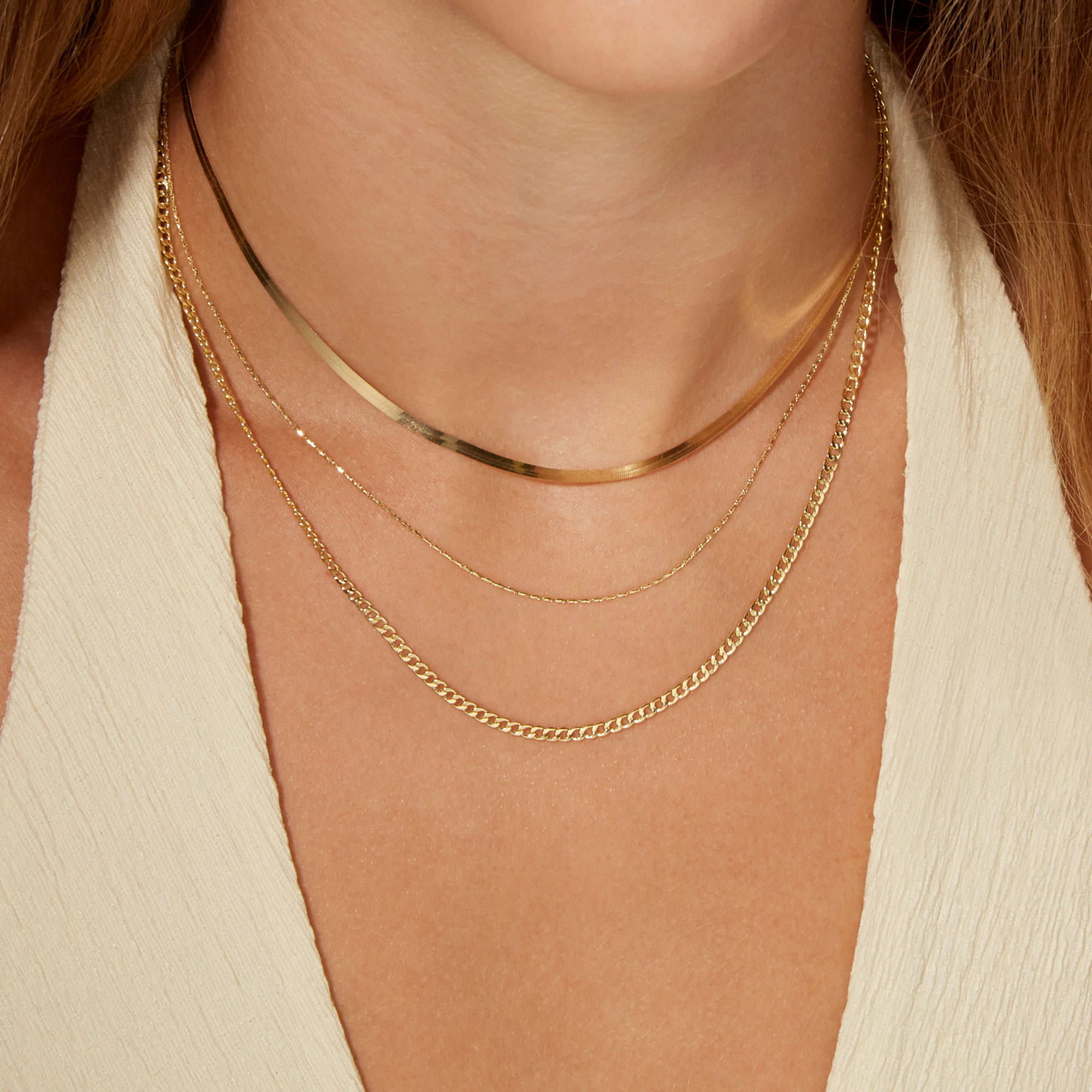 Herringbone Chain Necklace – Mom's Sweet Shop