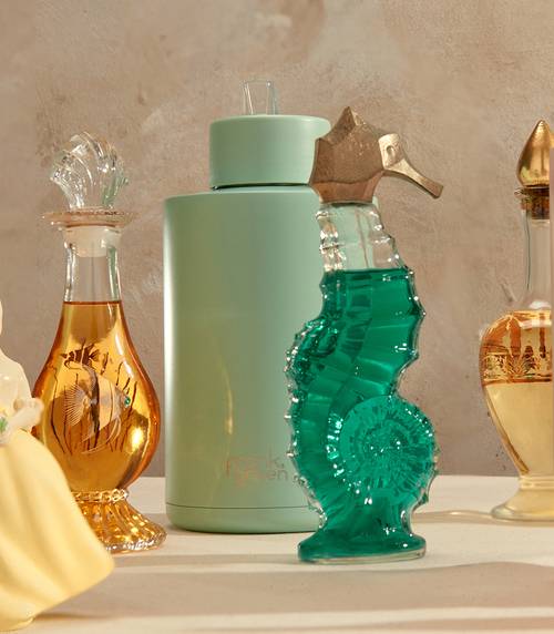 Ceramic Reusable Bottle with Straw Lid - Extra Large 68oz / 2,000ml