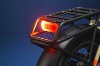 A close up image of the rear turn signal on the RadExpand 5 Plus. 