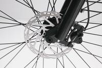 Close of a Rad electric bike tire hydraulic brake system