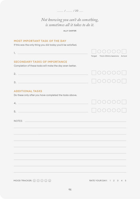 Productivity Tear-Out Sheets | Intelligent Change