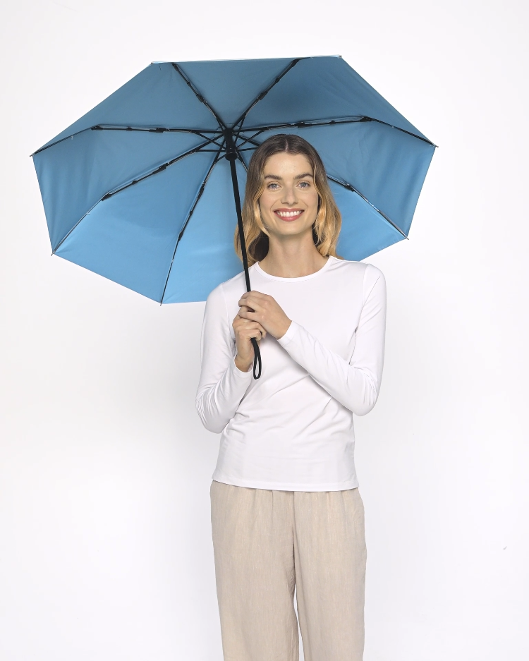 Sun Protective Compact Umbrella UPF 50+ | Handheld Womens Sun Umbrella | Solbari UK