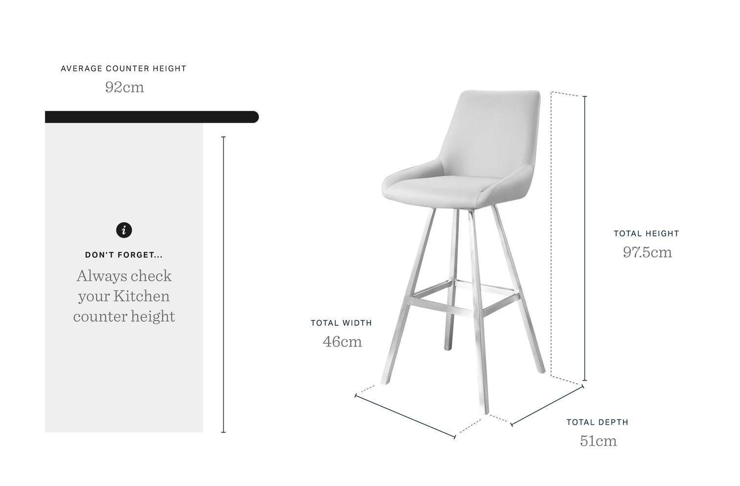 Theo Light Grey Faux Leather Swivel Bar Stool