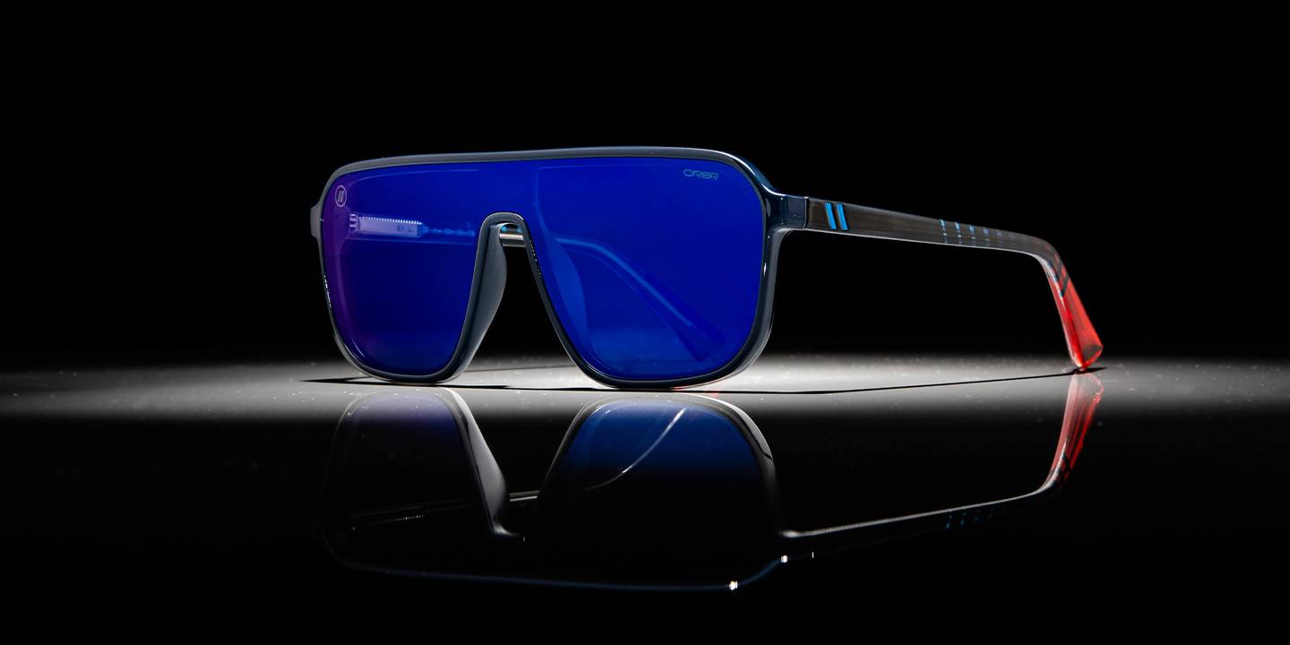 Uregelmæssigheder alliance Hates ORBR II Special Edition Redbull Sunglasses - Navy Blue Aviator Frame with  Blue Polarized Single Lens Sunglasses | $89 US | Blenders Eyewear