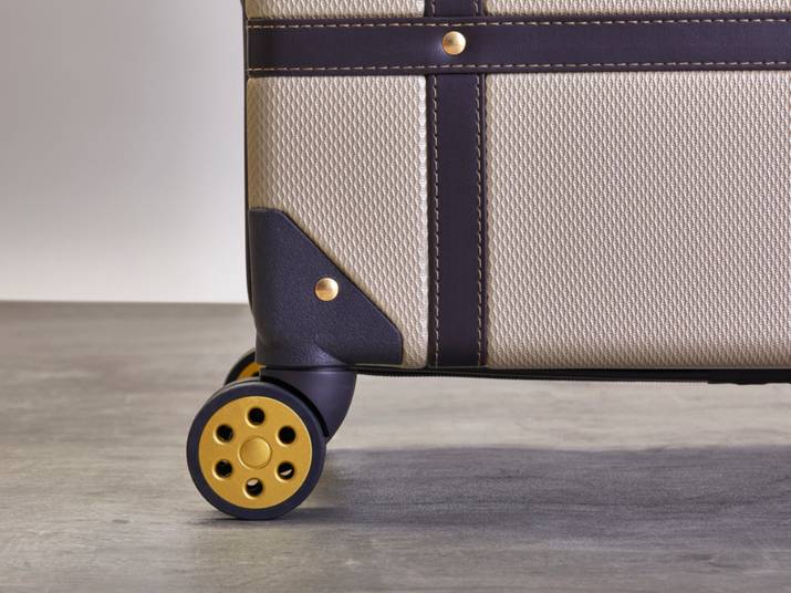 Vintage Small Suitcase Gold Rock Luggage