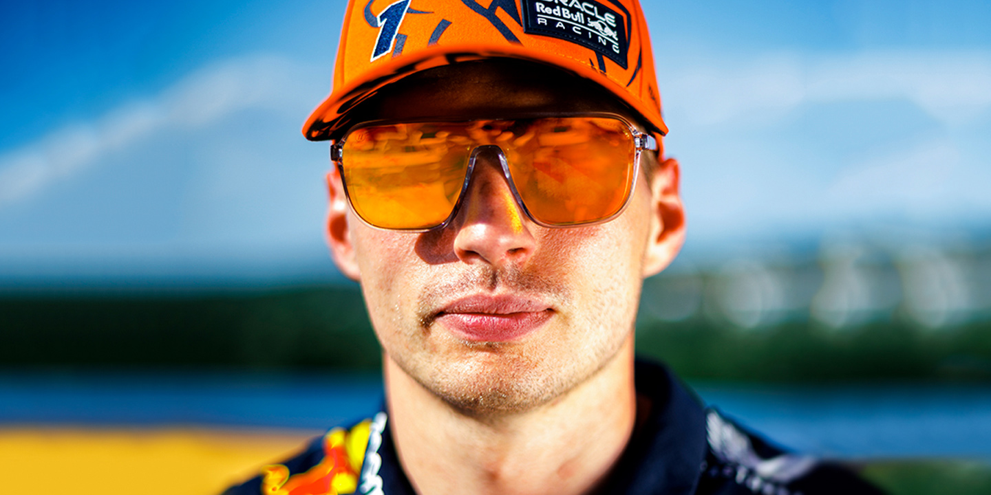 Orange Circuit Special Edition Redbull Sunglasses - Clear Aviator