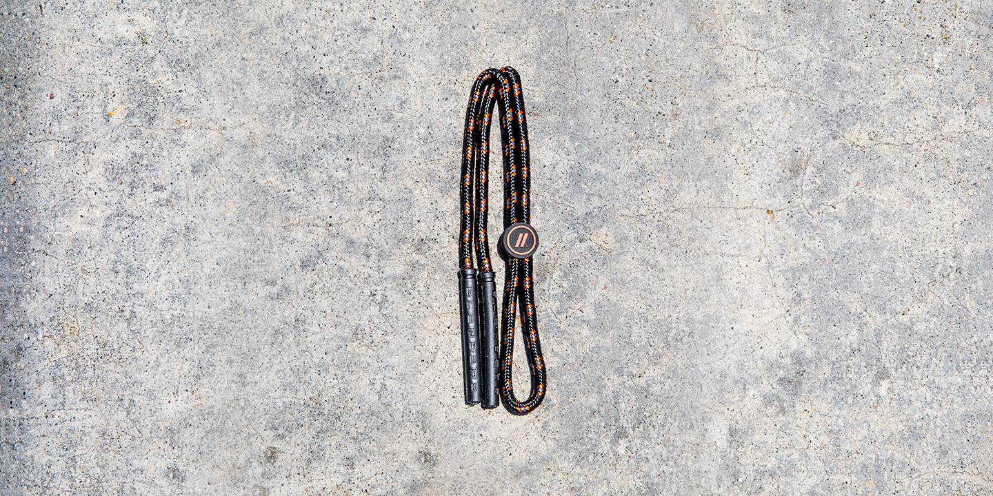 Grounded Cord - Black & Orange Nylon Lifestyle Sunglass Cord
