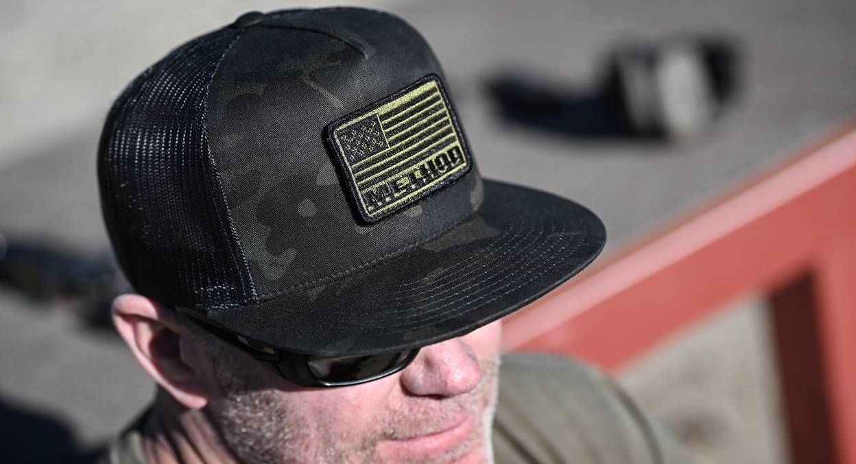 Pull Patch Tactical Hat Authentic Snapback, Black Premium Flat Bill  Baseball Cap, Hook & Loop Fastener With FREE US Flag Patch