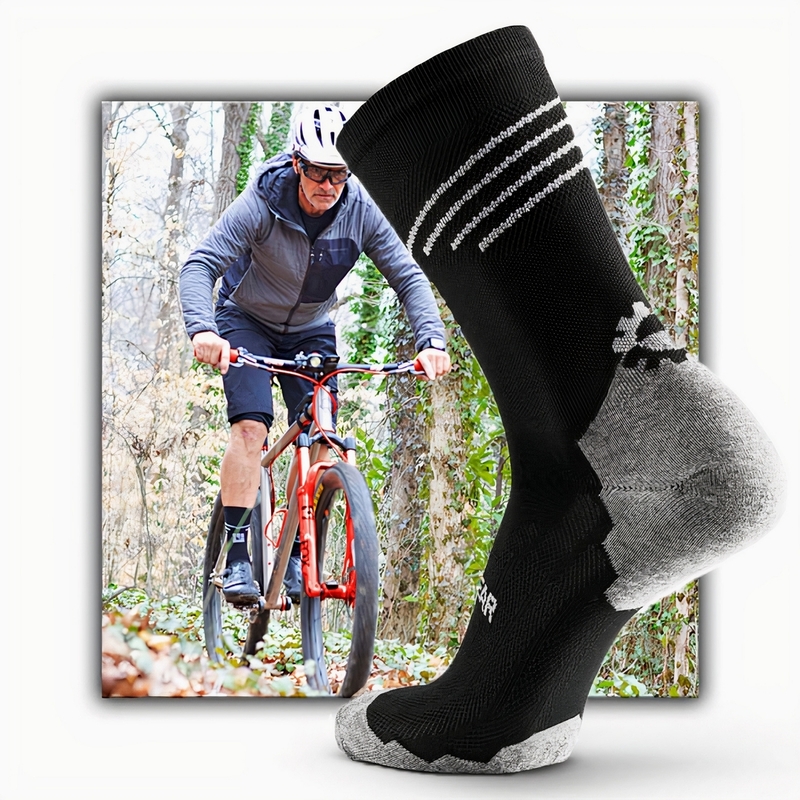 Mountain Biking (MTB) Sock Black/Gray – MudGear