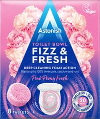 Astonish Fizz & Fresh Pink Peony 8 Tablets