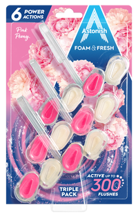 Astonish Foam & Fresh Pink Peony Triple Pack