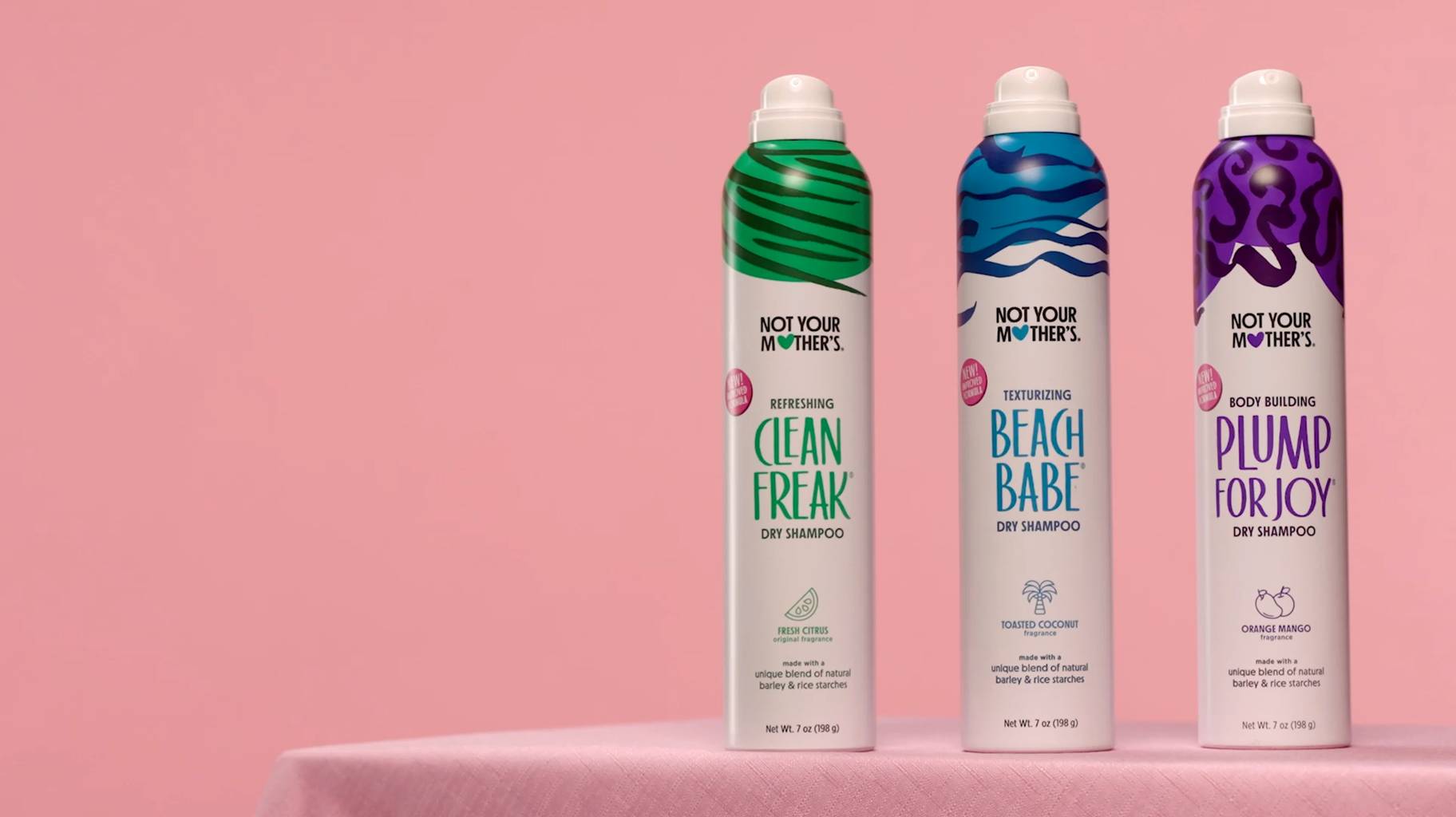 NYM offers an entire line of dry shampoo products with different features and fragrances.