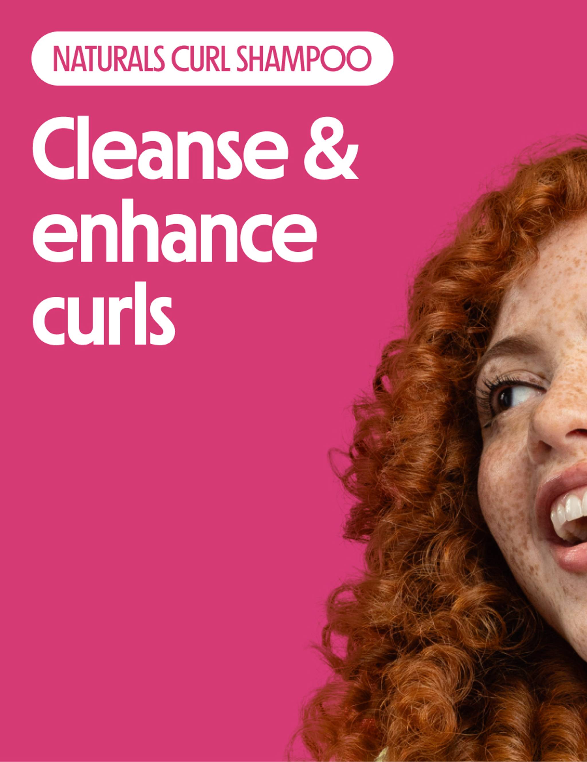 Cleanse and enhance curls