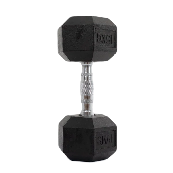 Rubber Hex Dumbbells Classic - Set 32.5kg-40kg Pairs