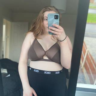 Curvy Kate Get Up and Chill Bralette Cocoa as worn by @life.inlingerie