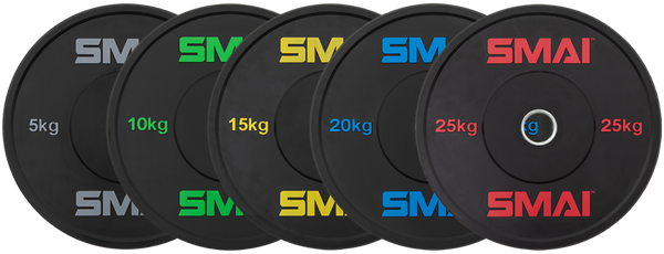 165kg HD Bumper Plate Set Inc 15kg Barbell