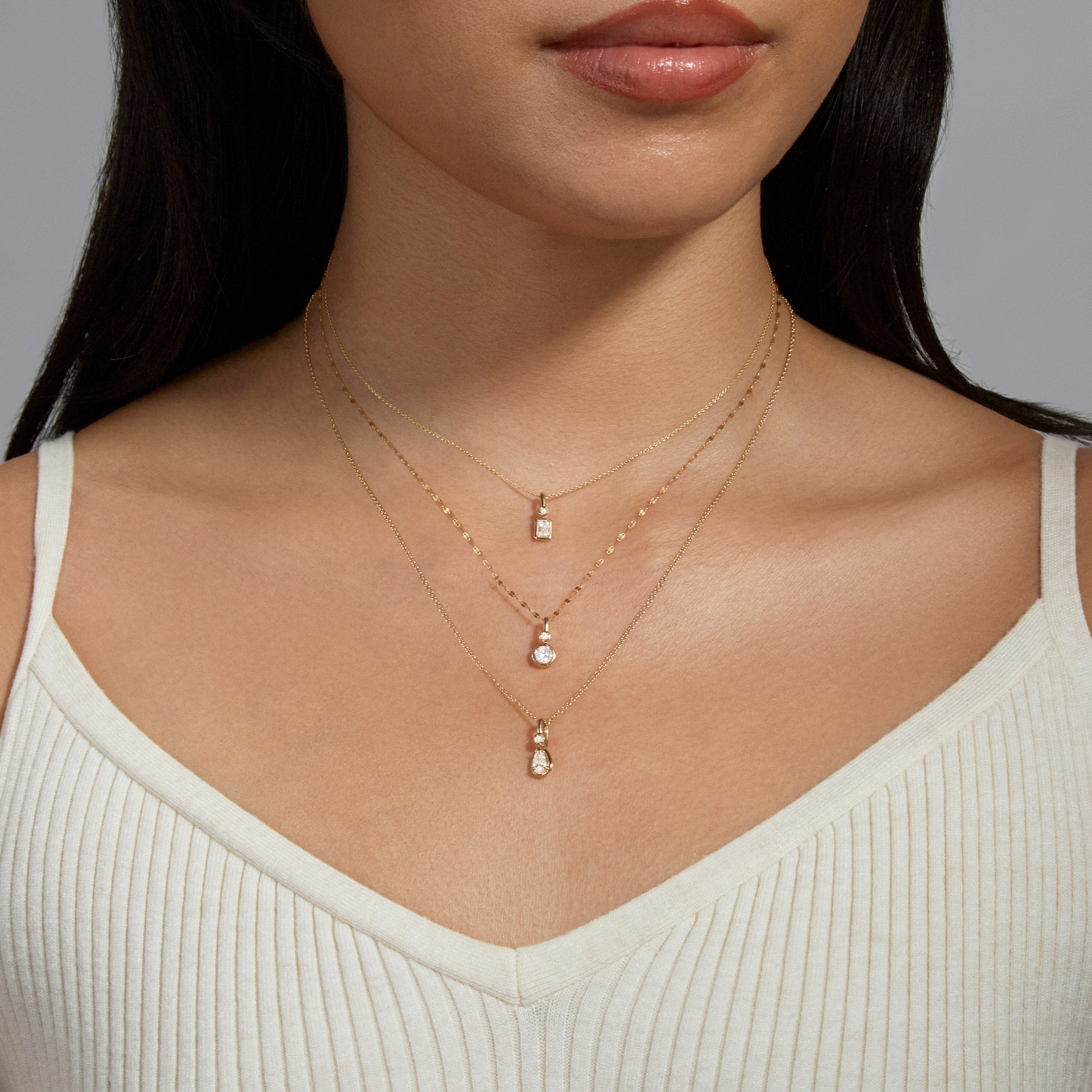 Lab-Created Round Diamond Bonbon Charm – STONE AND STRAND
