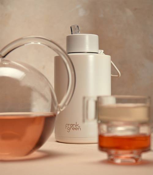 Ceramic Reusable Bottle with Straw Lid - Extra Large 68oz / 2,000ml