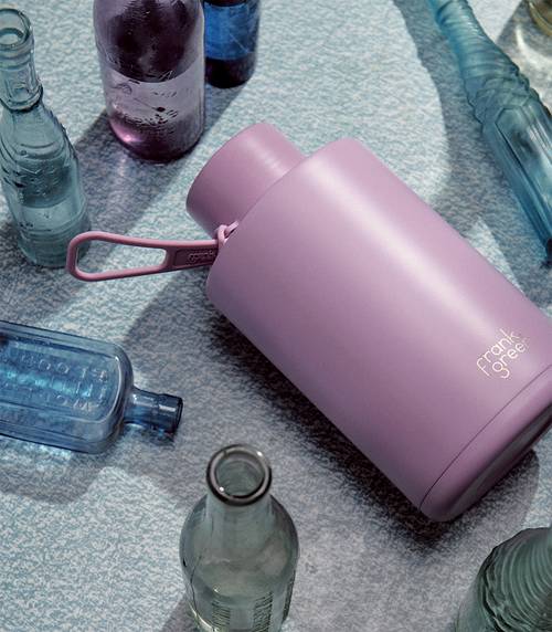 Ceramic Reusable Bottle with Straw Lid - Extra Large 68oz / 2,000ml