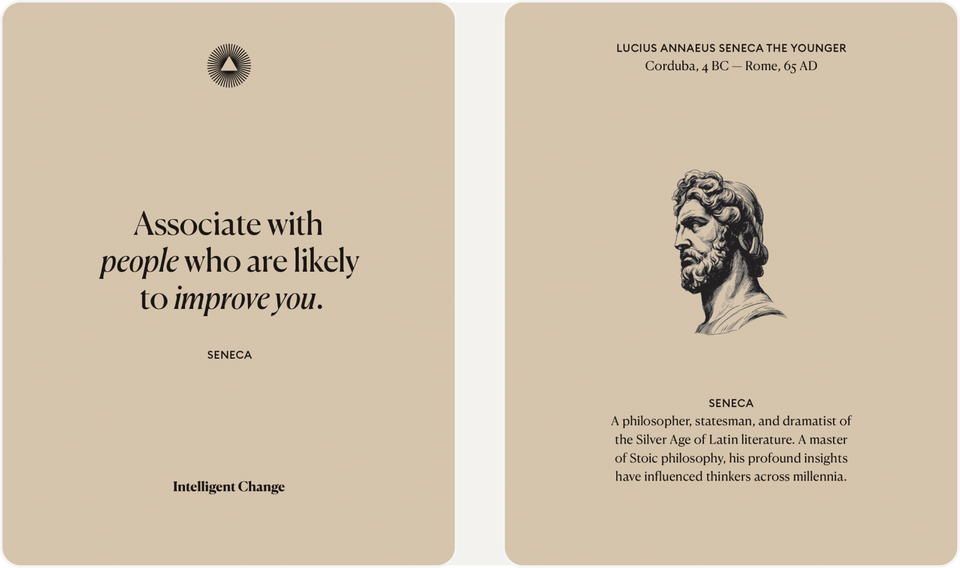 Stoic Reminders Quote Cards – Inspirational Quotes | Intelligent Change