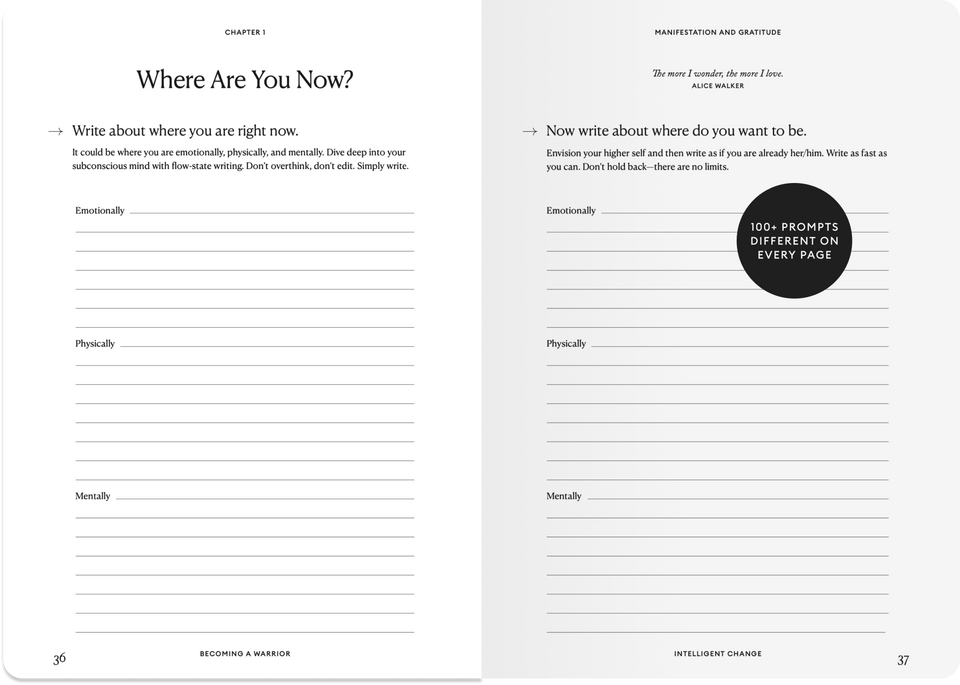 Warrior Journal Becoming a Warrior Journal by Alexis Ren and Allie Michelle ...