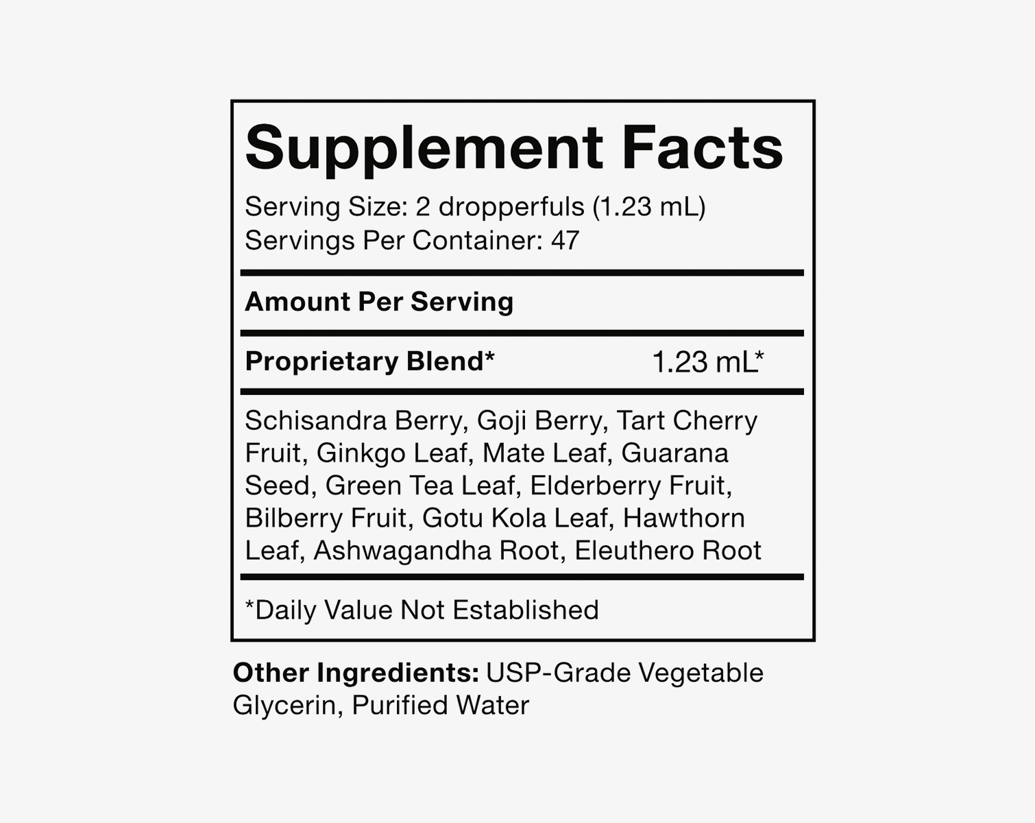 nutrition facts