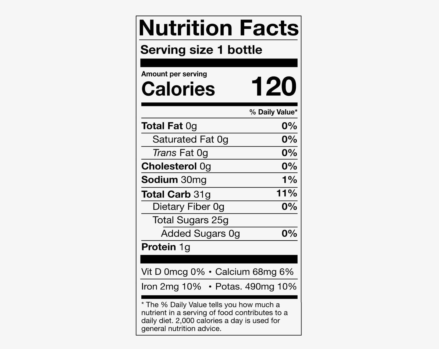 nutrition facts