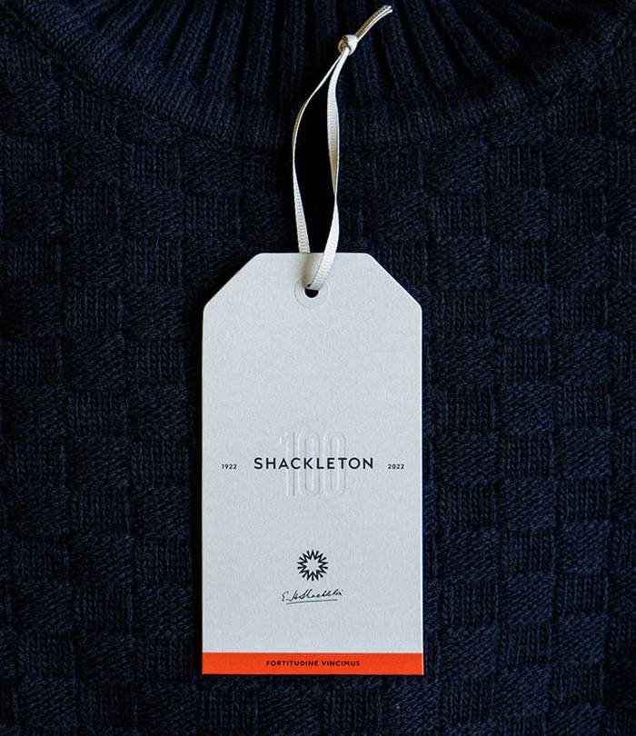 Shackleton Centenary Hero Sweater Limited Edition Collection Tag