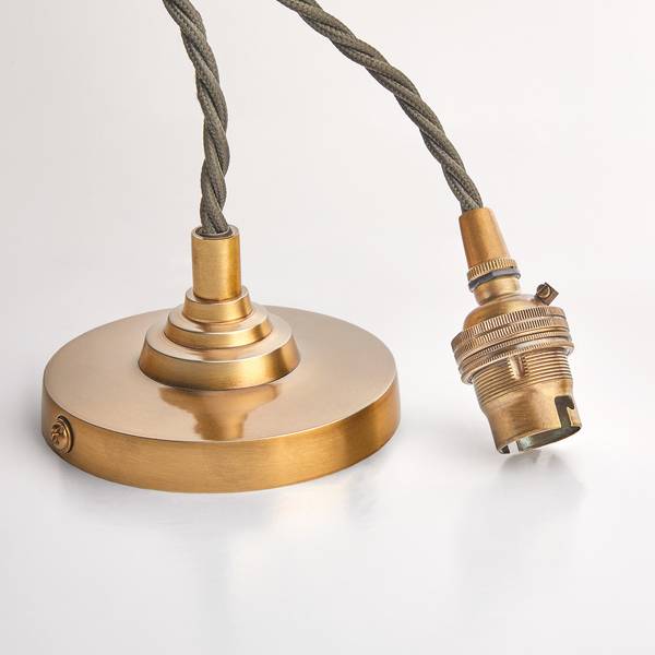 Dimmable Larger Blake picture light in antique brass finish