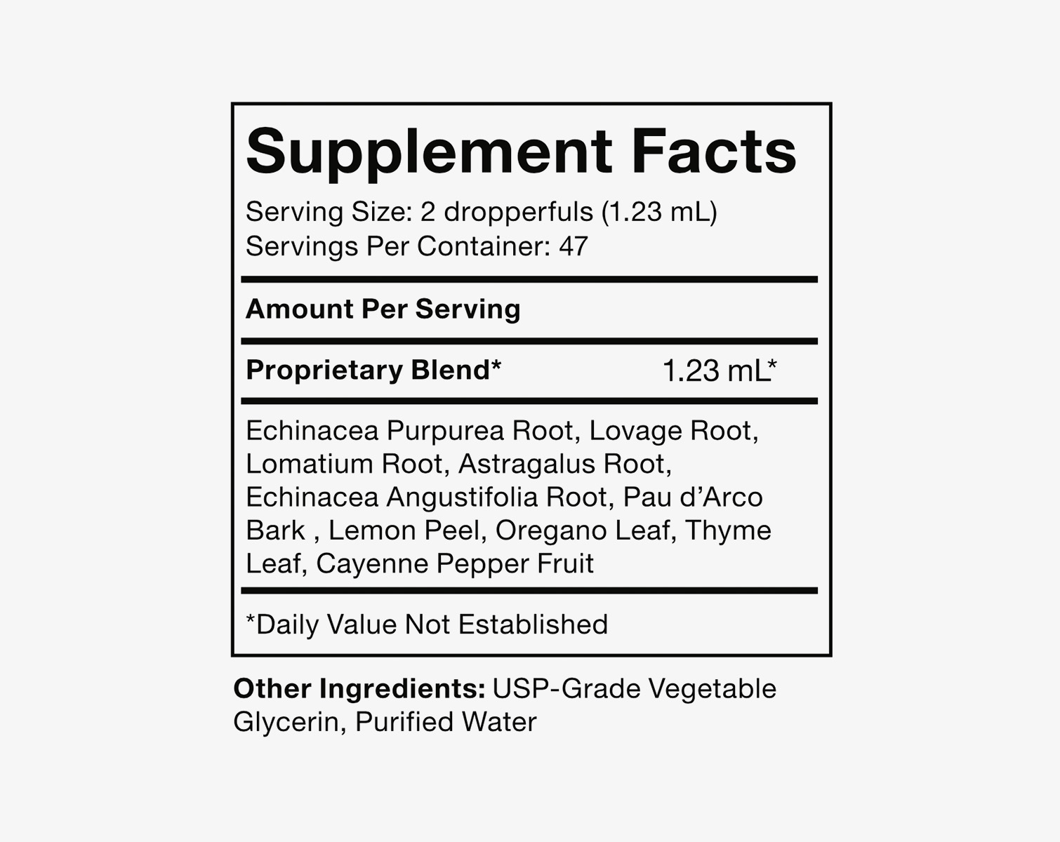 nutrition facts