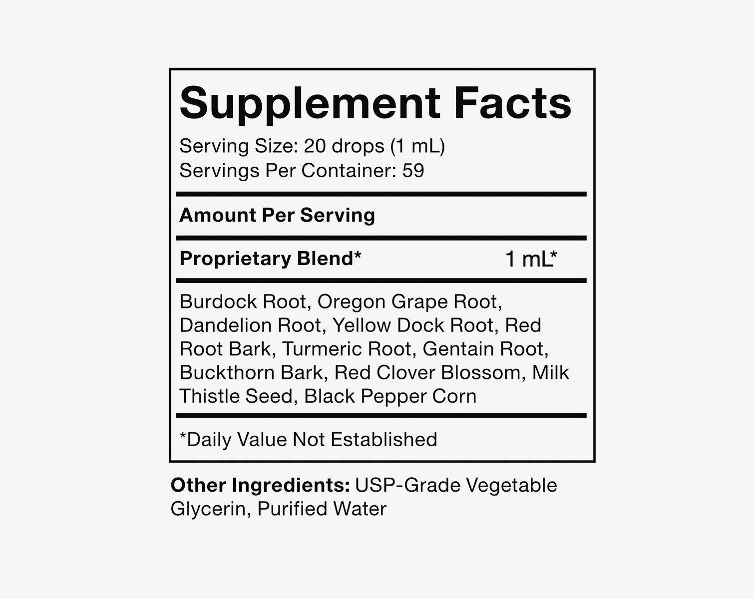 nutrition facts