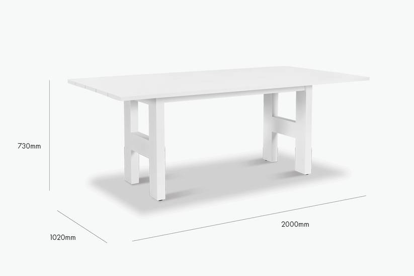 Outdoor Johnny Rectangular Dining Table