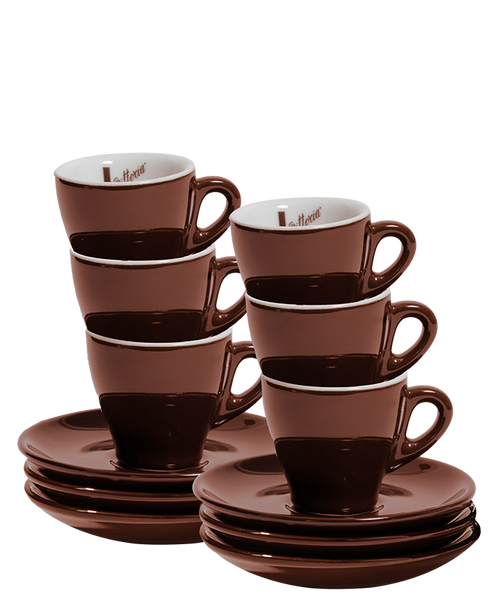 White with gold rim cup and saucer set - Espresso