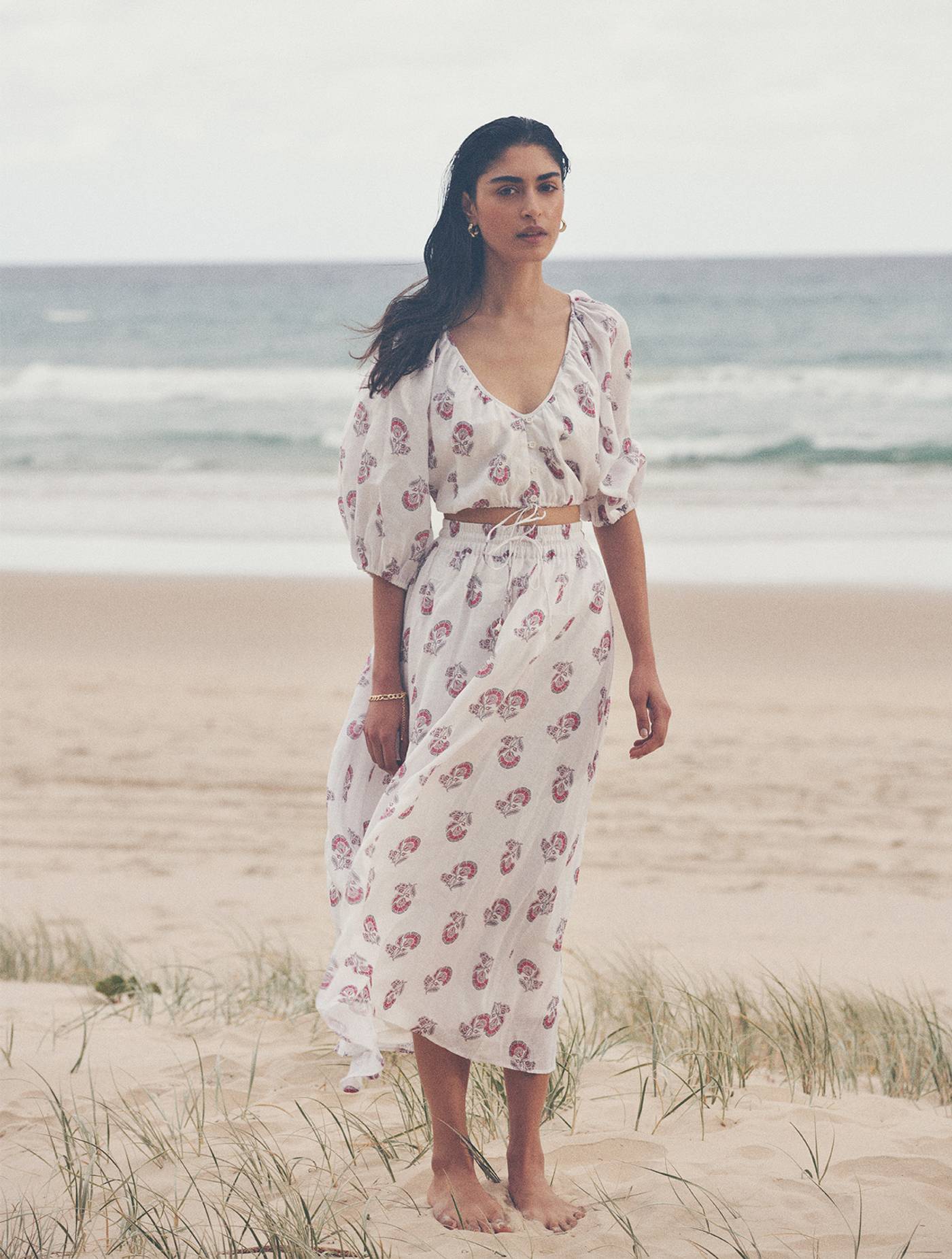 Penny Blouse - White Oleander