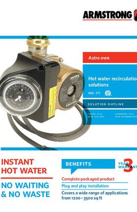 Armstrong ASTRO2 Hot Water Re-Circulation Brochure