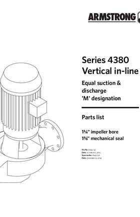 Armstrong 4380M Series Parts List