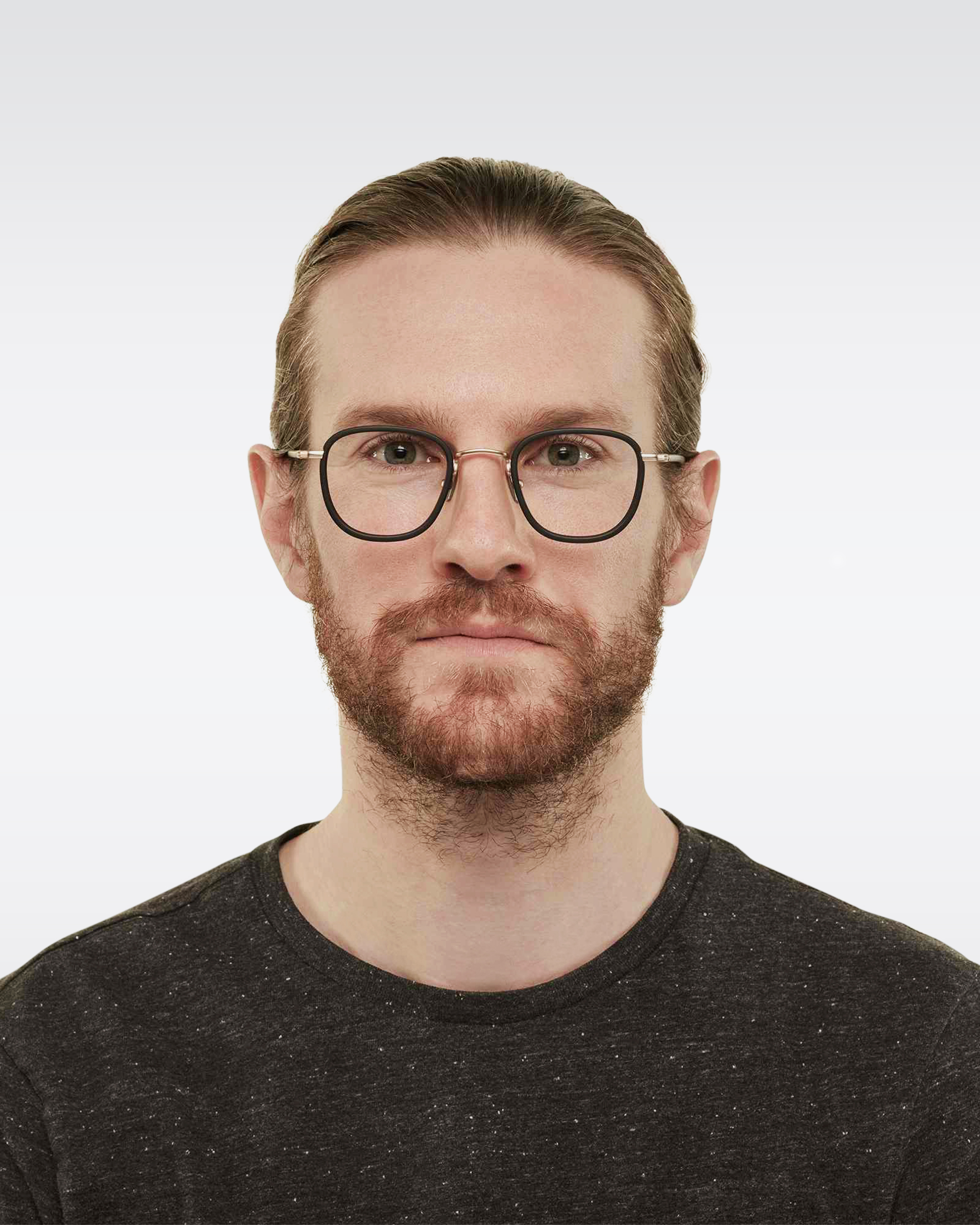 Eckford: square shaped glasses with adjustable nose pads