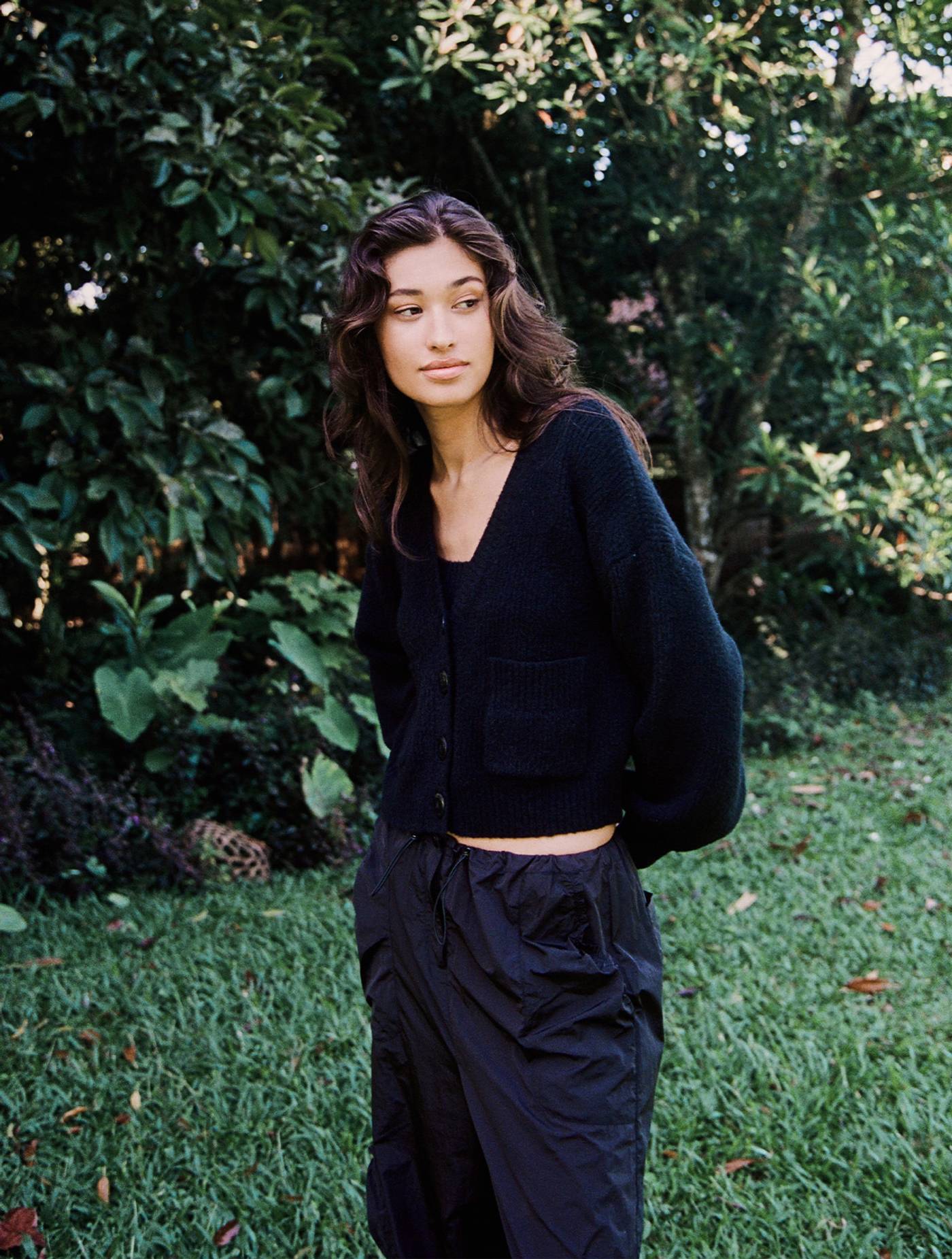 Lilliana Cardigan Set - Black