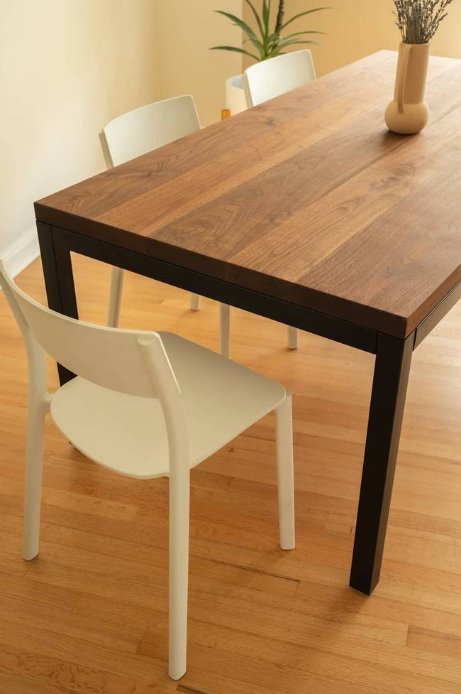 parsons tobacco brown dining table Parsons Table - Dining 8/4 Wood Thickness