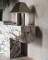 Zaha Brushed Steel Lamp