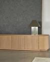 Zaha Brushed Steel Lamp