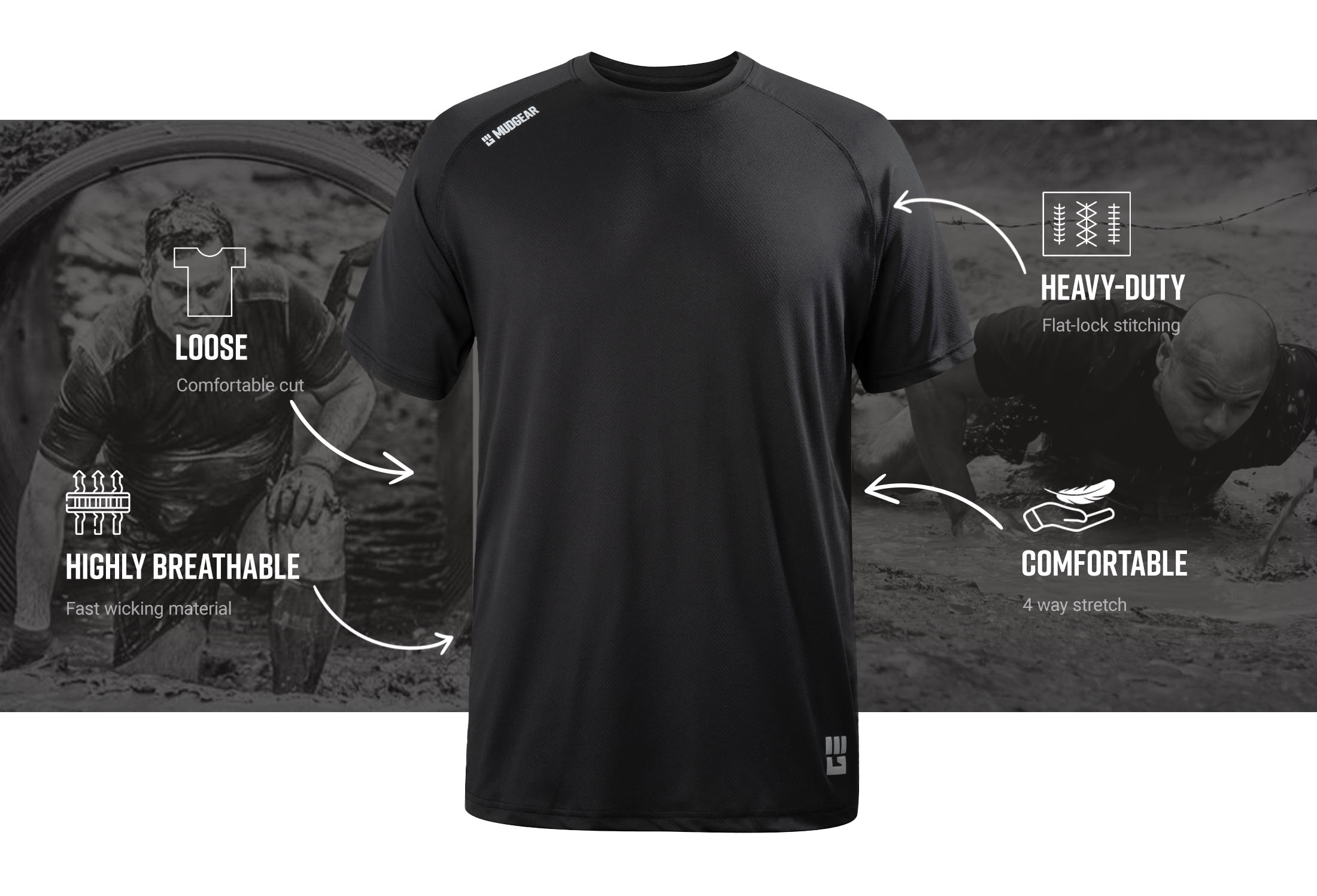 Fired Up Drip T-Shirt | Charcoal – 3BRAND