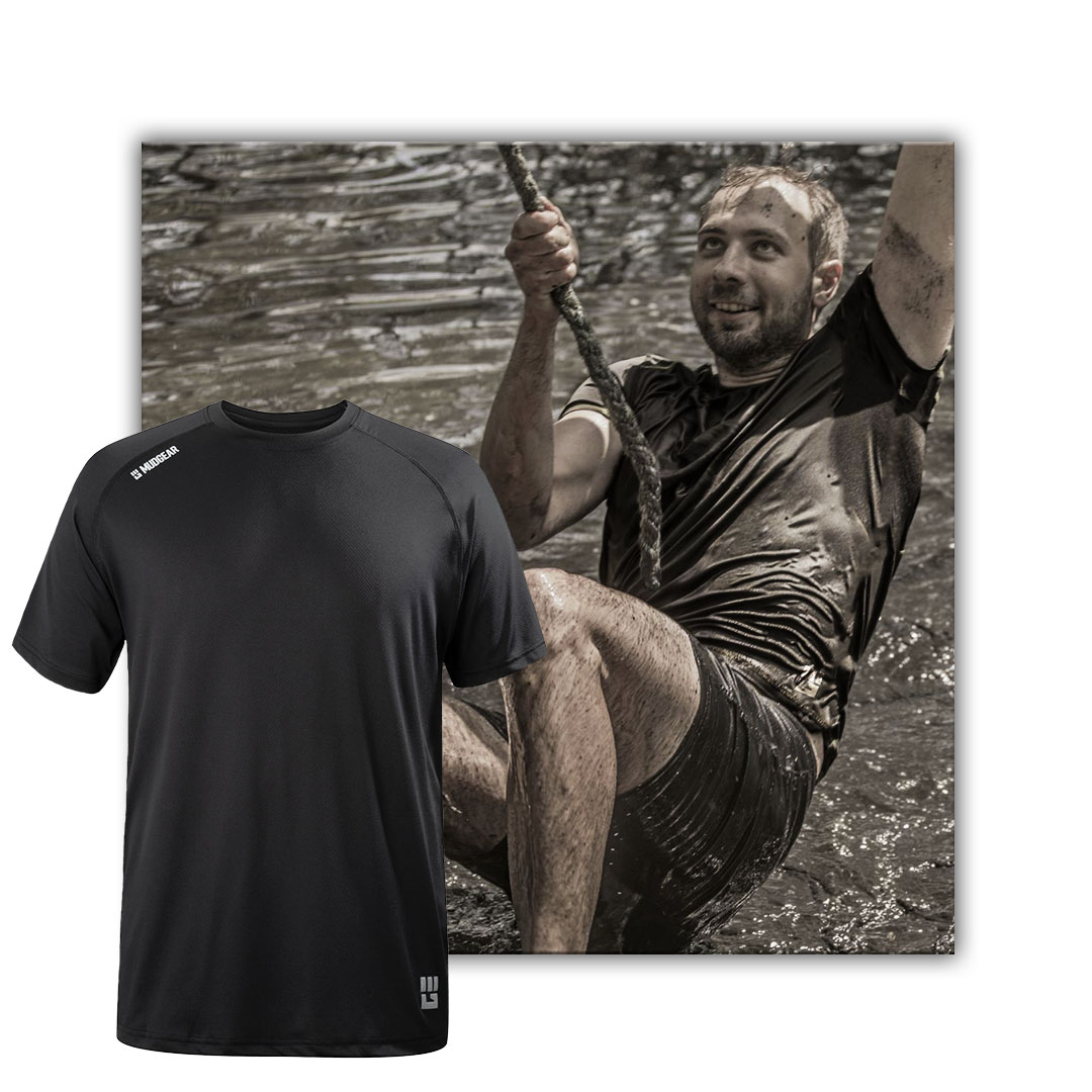 Men's Loose Fit Performance Shirt VX - Short Sleeve (Black Men's Loose Fit Performance Shirt VX - Short Sleeve (Black
