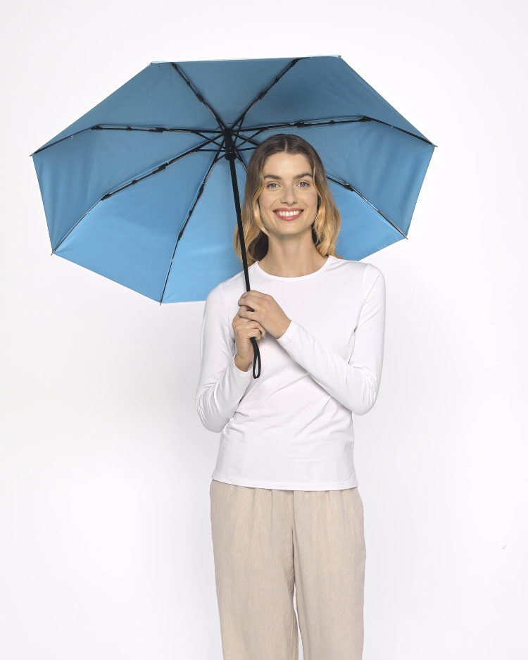 Women s Sun Protective Compact Umbrella UPF 50 Solbari USA