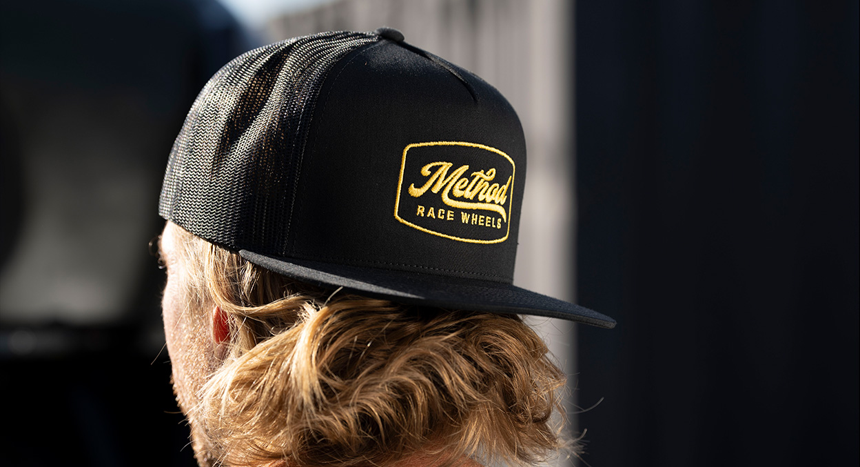 Method Script Badge Flatbill Trucker Hat | Snapback | Black – AP-H0070 ...