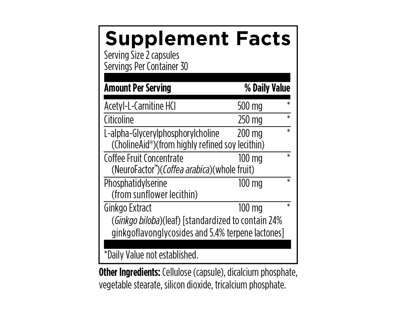 nutrition facts