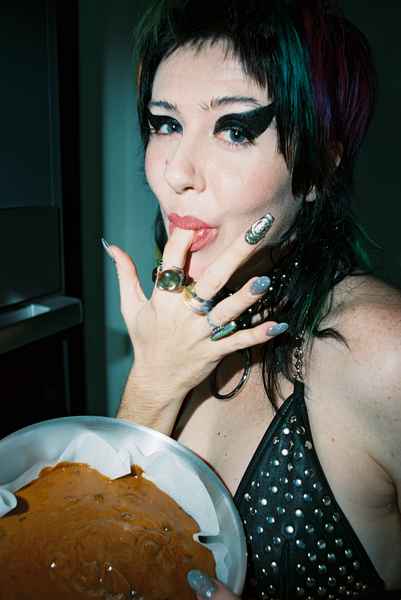 Espresso Dark Chocolate Cake KitEditorial Image of person making cake